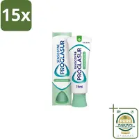 Sensodyne 15 x - Tandpasta - ProGlasur Daily Protection - Dagelijkse Bescherming - 75 ml - Grootverpakking - Tandpasta - Glazuurbescherming - Tanderosie - Fluoride - Dagelijkse Tandpasta