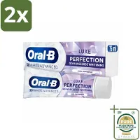 Oral-B Oral B - Tandpasta - 3D White Advanced - Luxe Perfection - 75ml - Voordeelverpakking - 2 stuks - Tanden reinigen - Vlekken verwijderen
