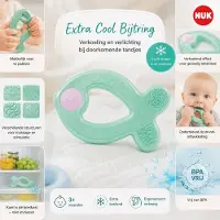 Nuk | Extra Cool Bijtring met Koelend & Massage-effect | Vanaf 3 Maanden | 1 Stuk