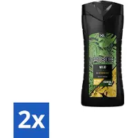 Axe 2 x - Douchegel - Wild - 400 ml - Douchegel - Frisheid - Mojito - Cederhout -