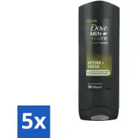 Dove 5 x Men+Care Douchegel - Sport Active Fresh - 250 ml - Sport Douchegel - Actieve Mannen - Lichaam En Gezicht - Hydratatie - Huidverzorging