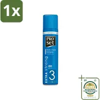 Proset 1 x Haarspray Extra Sterk 300 ml- Haarspray - 48 Uur Fixatie - Extra Sterk - ProVitamine B5 - Langdurige Fixatie