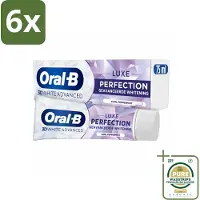 Oral-B Oral B - Tandpasta - 3D White Advanced - Luxe Perfection - 75ml - Voordeelverpakking - 6 stuks - Tanden reinigen - Vlekken verwijderen