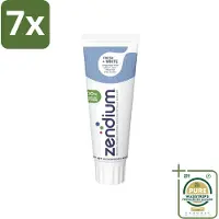 Zendium 7 x - Tandpasta - Fresh+ White - 75 ml - Grootverpakking - Tandpasta - Fresh+ White - Tandpasta Witte Tanden - Tandpasta Met Fluoride - Tandpasta Voor Volwassenen