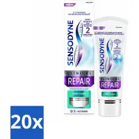 Sensodyne 20 x - Tandpasta - Clinical Repair - Deep Clean - Grondige Reiniging - 75 ml - Gevoelige Tanden - Tandpasta - Snelle Verlichting - Diepe Reiniging - Klinisch Bewezen