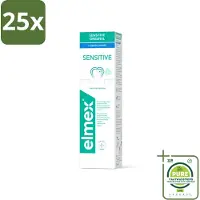 Elmex 25 x Tandpasta Sensitive Gentle White 75 ml - Grootverpakking - Tandpasta - Mondhygiëne - Tanden Witte - Tandvleesbescherming - Bacteriënverwijdering