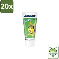 Jordan 20 x - Junior - Tandpasta - 6-12 jaar - 50 ml - Grootverpakking - Tandpasta Voor Kinderen - Tandpasta 6-12 Jaar - Fluoride 1450 Ppm - Wisselgebit Bescherming - Gaatjesvoorkomend