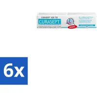 Curasept 6 x Gel-Tandpasta 0,05% CHX 75 ml - Tandpasta - Antibacteriële Tandpasta - Chloorhexidine - Tandvleesbescherming - Plaquevoorkomend