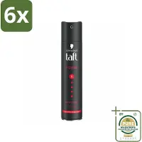 Taft - Power 5 - Haarspray - Sterke fixatie - 250 ml - Voordeelverpakking - 6 stuks - Sterke fixatie - Langdurige hold