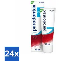 Parodontax 24 x – Tandpasta – Zonder Fluoride – 75 ml - Tandpasta Zonder Fluoride - Gezond Tandvlees - Tandplak Verwijderen - Natuurlijke Mondhygiëne - Bloedend Tandvlees