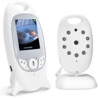 Boifun Babyfoon met camera - 2 inch video Baby - babyfoon - Nachtzicht -Baby Monitor met VOX - Uitbreidbaar tot 4 Baby Camera's - ECO-Modus - Temperatuurweergave