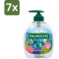 Palmolive 7 x Handzeep Aquarium 300 ml - Aquarium Handzeep - Natuurlijke Handzeep - Vegan Handzeep - PH-neutraal Handzeep - Zachte Handzeep