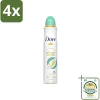 Dove Deodorant Spray - Peer & Aloë Vera - 200 ml - Voordeelverpakking - 4 stuks - - Peer & Aloë Vera