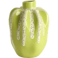 Light & Living Light&living Vaas deco Ø25x38 cm CHIERI keramiek licht groen+crème