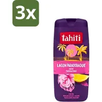 Tahiti 3 x - Douchegel - Paradijselijke Lagune - Yuzu & Rose - 315 ml - Douchegel - Yuzu En Roos - Paradijselijke Geur - Hydraterende Douchegel - Verfrissende Geur