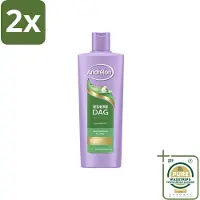 Andrélon – Shampoo – Iedere Dag – 400 ml - Voordeelverpakking - 2 stuks - Gezond haar - Zonnebloemolie shampoo