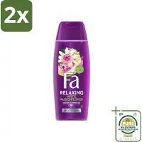Fa – Douchegel – Mystic Moments Shea Butter & Passion Flower – 250 ml - Voordeelverpakking - 2 stuks - Passieflower - Hydraterende douchegel