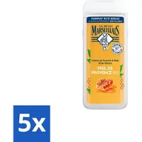 Le Petit Marseillais 5 x – Douche & Bad – Honing – 650 ml - Douche En Bad - Honing - Huid Verzorging - Schuim - Zachte Huid