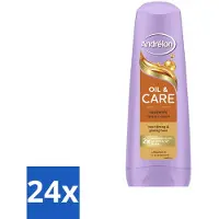 Andrélon 24 x – Conditioner – Oil & Care – 200 ml - Droog Haar - Pluis Haar - Haarvoeding - Haarverzorging - Arganolie