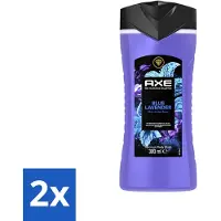 Axe 2 x - Douchegel - Blue Lavender - Kalmerend - Premium Geur - 300 ml - Douchegel - Blue Lavender - Kalmerende Geur - Premium Geur - Lavendel