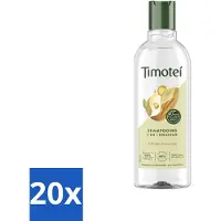 Timotei 20 x - Shampoo - Amandelolie - 2in1 - Alle haartypes - 300ml - 2in1 Shampoo En Conditioner - Amandelolie Shampoo - Zachte Shampoo - Haarverzorging - Haardos Verzorging