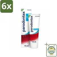 Parodontax – Tandpasta – Zonder Fluoride – 75 ml - Voordeelverpakking - 6 stuks - Tandplak verwijderen - Natuurlijke mondhygiëne