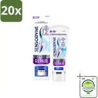 Sensodyne 20 x - Tandpasta - Clinical Repair - Active White - Tandglazuur Herstellen - 75 ml - Grootverpakking - Tandgevoeligheid - Tandpasta - Wittere Tanden - Gevoelige Tanden - Novamin
