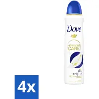 Dove 4 x – Deodorant Spray – Original – 150 ml - Anti-transpirant - Deodorant Spray - Zweetbehandeling - Geurverwijdering - Huidverzorging