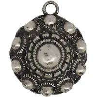 Zeeuws Meisje - Bolle zeeuwse knop hanger met oog