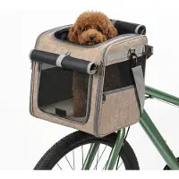 Fokelyi - Hondenfietsmand - Fietmand voor Honden - Hondenmand Fiets - Autostoel Hond - Kleine Hond- 36x28x35 cm