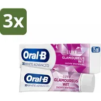 Oral-B 3 x - 3D White Advanced – Tandpasta – Luxe – Glamorous White – 75 ml - Koffiezetapparaat