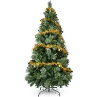 Markenlos – Kunstkerstboom van PVC, 180 cm, Groen, 800 Punten