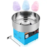 Vevor 1000W Elektrische Snoep Floss Maker, 38cm Katoenen Snoep Machine (Blauw)