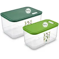 Vip Ahmet - Vershoudbakjes - 2 Stuks - 6,1 L + 9,7 L - BPA-vrij