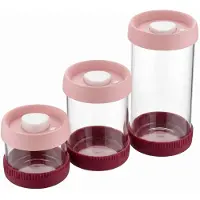 Vip Ahmet - Glazen Voorraadpotten - 3 Stuks - 450 ml + 840 ml + 1,5 L