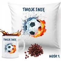 FUNNYCASE Merkloos Mok & Kussenset - Perfect cadeau voor voetbalfans