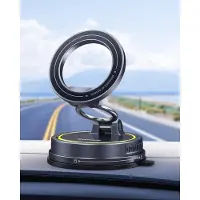 Famanu – Vacuüm magneet mobiele telefoonhouder voor de auto, magnetische houder met zuignap voor dashboard en voorruit, 720° verstelbaar en vouwbaar