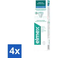 Elmex 4 x Tandpasta Sensitive Professional Gentle Whitening 75 ml - Gevoelige Tanden - Tandpasta Whitening - Pro-Argin - Tandgevoeligheid - Tandpasta Voor Gevoelige Tanden