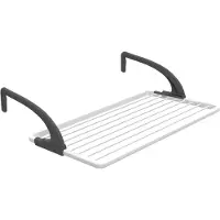 Famanu – Balkon droogrek, hangend droogrek, open afmetingen: 99 x 54 x 26 cm, wit