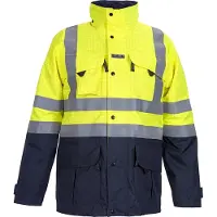 Hydrowear Miramas Multinorm Parka Fluor Geel/Marine maat XL heren