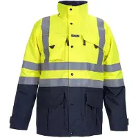 Hydrowear Miramas Multinorm Parka Fluor Geel/Marine maat L heren
