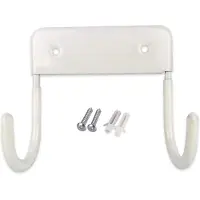 Famanu – Strijkplank hanger van roestvrij staal, ijzeren plank haak voor wandophanging, zwart