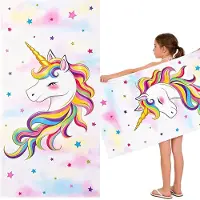 Famanu – Strandhanddoek voor kinderen 76 x 150 cm, ultra absorberend, superzacht, zandvrij, ideaal voor zwemmen en douchen