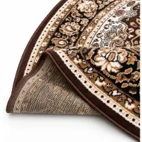 Muratap Nain klassiek rond vintage oosters vloerkleed medaillon 160 cm rond