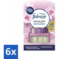 Ambi Pur 6 x - 3Volution - Navulling - Vleugje Bloesem - 20 ml - Luchtverfrisser - Geur - - 3Volution - Navulling