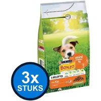 Bonzo 3x - Mini Menu Kip - Hondenvoer Droogvoer - 1.5 kg