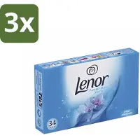 Lenor 3 x - Droogtrommeldoekjes - Spring Awakening - 34 Doekjes - Droogtrommeldoekjes - Droogtrommel - Droogtrommeldoek - Frisheid - Voorjaar