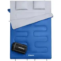 Kingcamp Deken-slaapzak Oxygen 250 D - 2-persoons dubbele slaapzak XL lang -3 °C