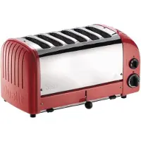 Dualit 6 Slot Vario - Red - Broodrooster