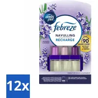 Ambi Pur 12 x - 3Volution - Navulling - Lavendel - 20 ml - Luchtverfrissers - Lavendelgeur - Geurverspreider - Geurnavulling -